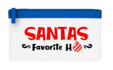 Santas favourite ho flat-style pencil case