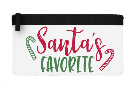 Santa's favourite - candycane style flat-style pencil case