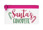 Santa's favourite - candycane style flat-style pencil case