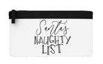 Santa's naughty list flat-style pencil case