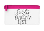 Santa's naughty list flat-style pencil case