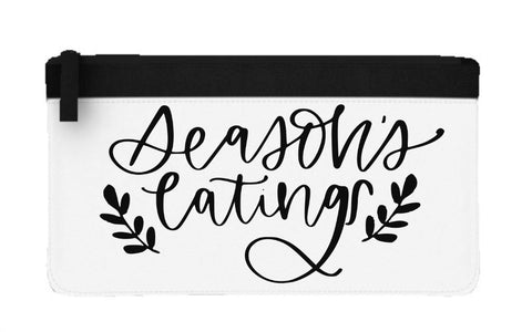 Seasons eatings flat-style pencil case