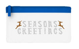 Seasons greetings style 2 reindeer flat-style pencil case