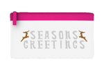 Seasons greetings style 2 reindeer flat-style pencil case