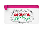 Seasons greetings decorative flat-style pencil case