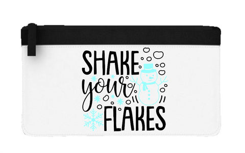 Shake your flakes snowman flat-style pencil case