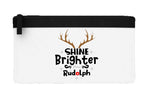 Shine brighter than Rudolph flat-style pencil case