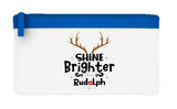 Shine brighter than Rudolph flat-style pencil case