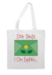 Dear Santa I can explain - style 2 letter tote style shopping bag