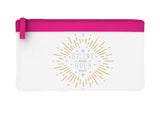 Silent night holy night style 3 metallic flat-style pencil case