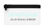 Silent night holy night elegant flat-style pencil case