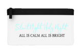 Silent night holy night elegant flat-style pencil case