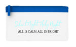 Silent night holy night elegant flat-style pencil case