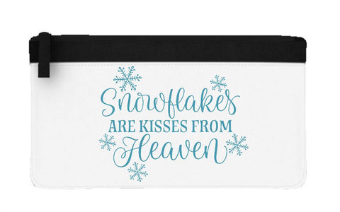 Snowflakes are kisses from heaven style 1 flat-style pencil case