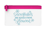 Snowflakes are kisses from heaven style 1 flat-style pencil case