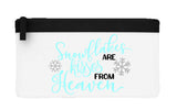 Snowflakes are kisses from heaven style 2 flat-style pencil case