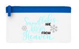 Snowflakes are kisses from heaven style 2 flat-style pencil case