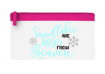 Snowflakes are kisses from heaven style 2 flat-style pencil case