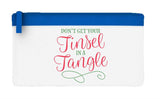 Don't get your tinsel in a tangle flat-style pencil case