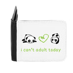 Panda 8 I Cant Adult Today gent's wallet