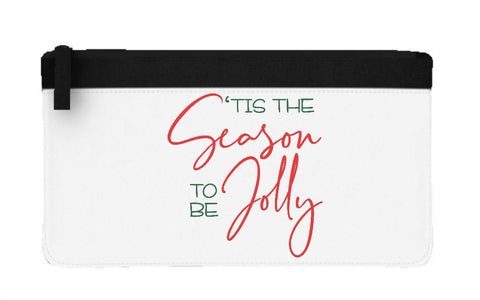 Tis the season to be jolly flat-style pencil case