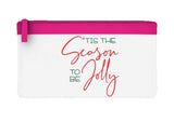 Tis the season to be jolly flat-style pencil case