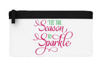 Tis the season to sparkle style 1 coloured flat-style pencil case