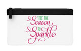 Tis the season to sparkle style 1 coloured flat-style pencil case