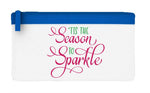 Tis the season to sparkle style 1 coloured flat-style pencil case