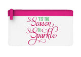 Tis the season to sparkle style 1 coloured flat-style pencil case