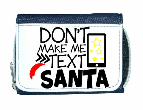 Don't make me text Santa stylish ladies purse