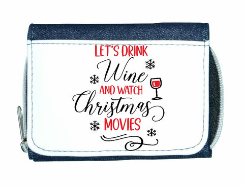 Let's drink and watch Xmas movies stylish ladies purse