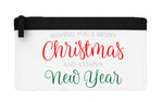 Wishing you a merry Christmas and a happy new year flat-style pencil case