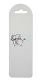 Fa la la snowman printed lightweight bookmark