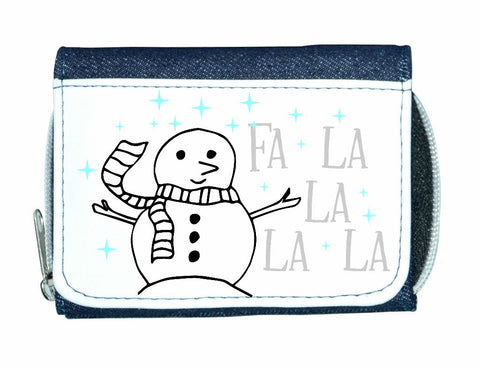 Fa la la snowman stylish ladies purse