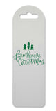 Farmhouse Christmas printed lightweight bookmark