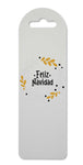 Feliz Navidad wreath style one printed lightweight bookmark