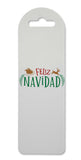 Feliz Navidad style two printed lightweight bookmark